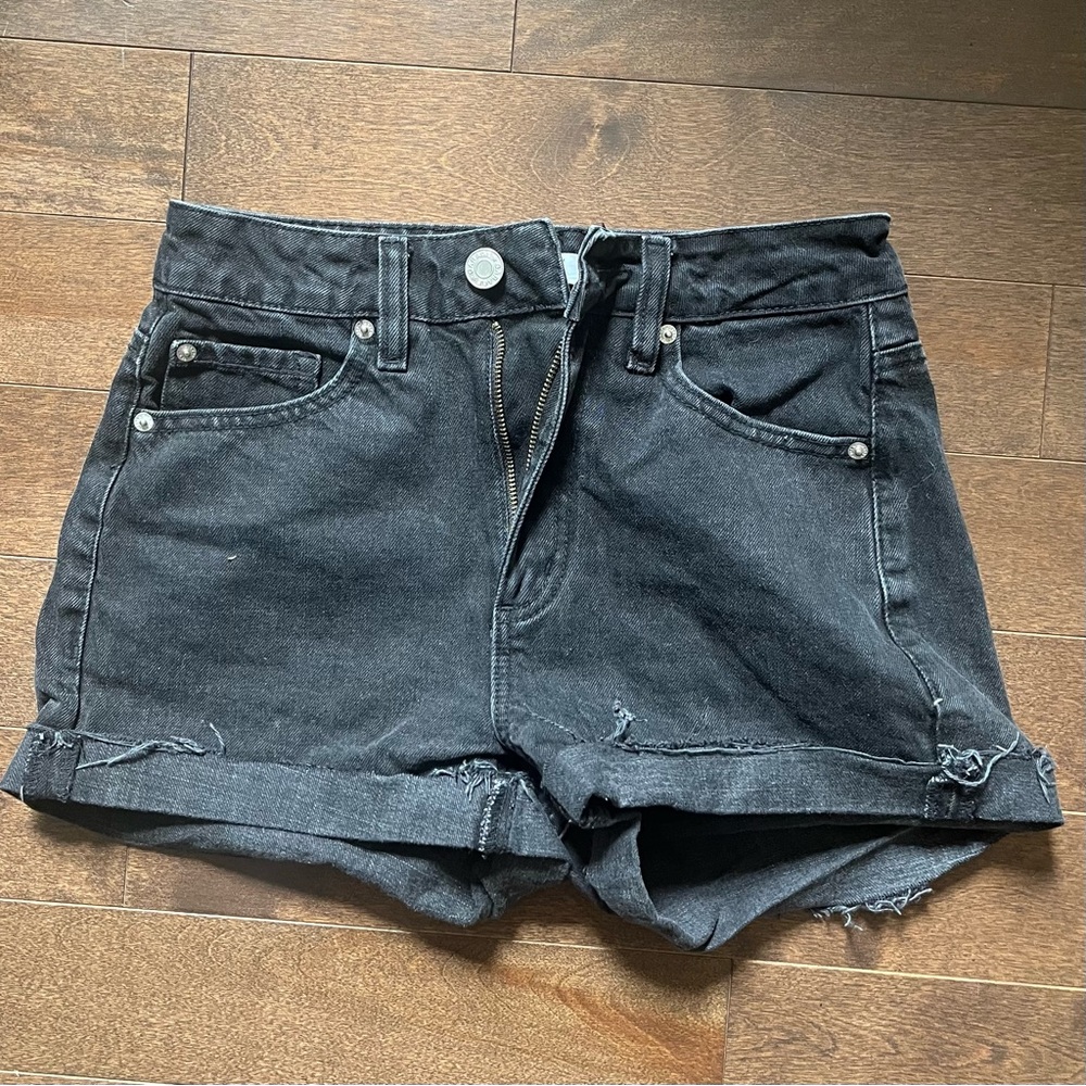 Garage High Waist Denim Jean Mom Shorts